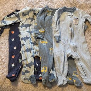 Carter's Blue and Gray Kids Footies